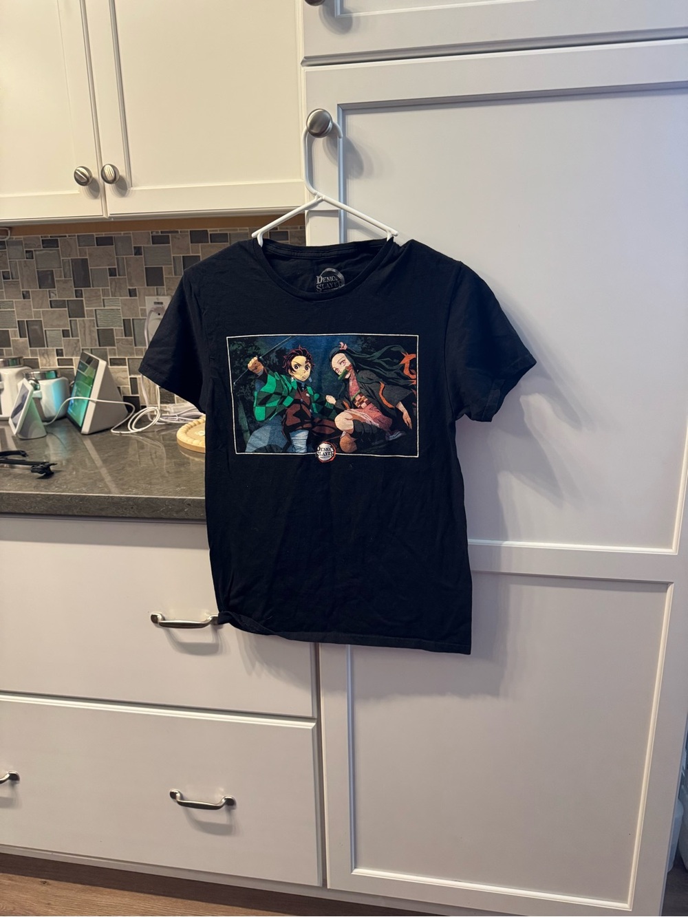 Black Anime Graphic Kids Tee - Brand Unknown